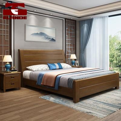 China Stable Wholesale Solid Wood Double Bed Storage Bed Bedroom Furniture for sale