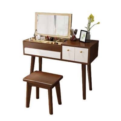 China Convertible Dressing Table Bedroom Vanity Corner Dressing Table and Mirror for sale