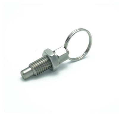 China GN717 Stainless Steel Pull Ring Stubby Hand Retractable Spring Plunger for sale