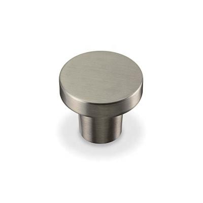 China CNC Machined stainless steel flat top cabinet Knob 17*30mm for modern furniture for sale