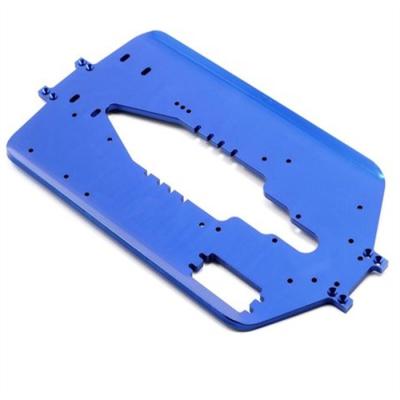 China High quality OEM CNC stamping 4mm Blue Aluminum Chassis base Plate for car Factory price for sale