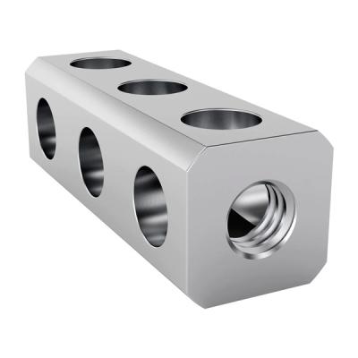 China New design custom CNC Aluminum billet hydraulic block valve for sale