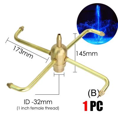 China 15 Types Fountain Nozzles Brass Sprinklers Garden Pond Rotating Copper Nozzles Head for Outdoor Park Water Ornaments for sale