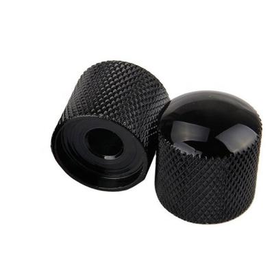 China Black Nickel plating Brass Dome Knob Volume Tone Control Knobs for Electric Guitar for sale