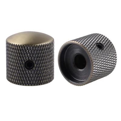 China CNC Machined Control Knobs Zinc Alloy Guitar Bass Tone and Volume Metal Control Knobs for sale