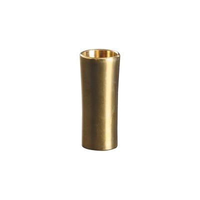 China Custom CNC Machined Golden Plated Pipe Brass Guitar Slide for sale