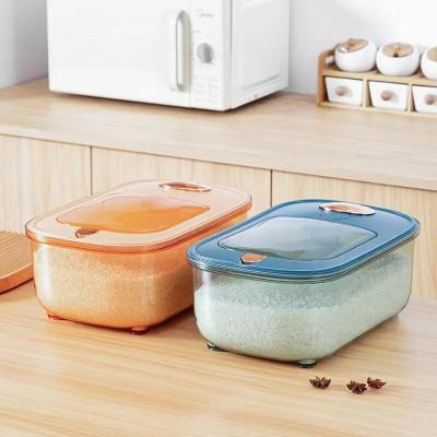 China / Kitchen  food grade containers air-tight thick rice bucket with cover and cup for sale