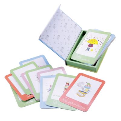 China Casebound Customized Flash Cards Printing With Package Box Cards Printing Service for sale