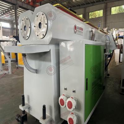 China BS-32 Double Pipe Single Screw Extruding Making Machine With Cutter for sale