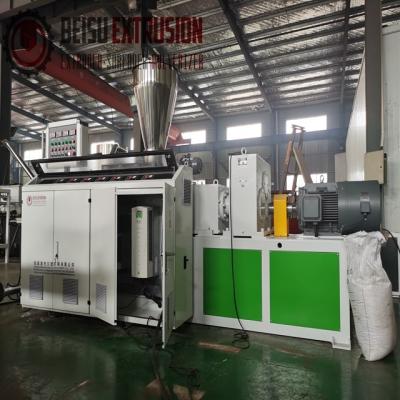 China 250-300Kg/h Plastic Transparent PVC Pelletizing Line With Hot Die Cutting for sale