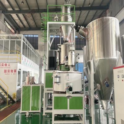 China Automatic Plastic PVC compounding powder mixing additives weighing dosing plant for sale