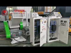 Plastic PVC Grinding Machine For Pipe / Door Board 30HP 8-20mm Screen Mesh