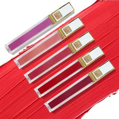 China New Launch 60 Color Waterproof Lip Gloss Matte Waterproof Velvet Custom Private Label Lip Gloss for sale