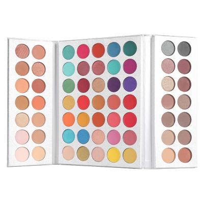 China Waterproof 63 Colors Private Label Factory Eyeshadow Palette High Quality Makeup With Best Quality Shimmer Shimmer Eyeshadow for sale