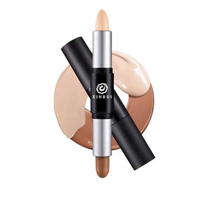 China Waterproof Concealer Stick Face Grooming Rods Block Light Double Defect Accentuate Three-Dimensional Shadows To Lighten Concealer Pens for sale