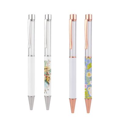 China Empty Metal Tube DIY Ballpoint Pens Sublimation Metal Tube Pens Heat Transfer Sublimation Pen Empty Pen Sublimation Heat Transfer Pen for sale