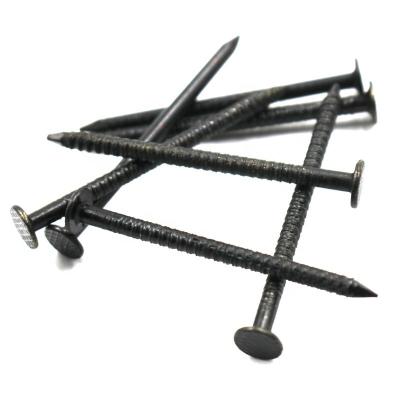 China Factory Price High Quality Iron Black Ring Shank Nails Use Roofing Sheet for sale