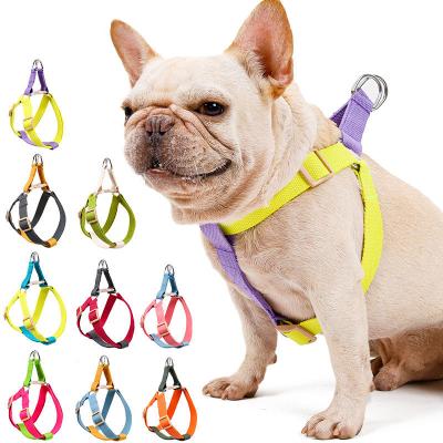 China Reflective 2022 New Promotion Brand Label Personal PU Dog Reversible Harness for sale