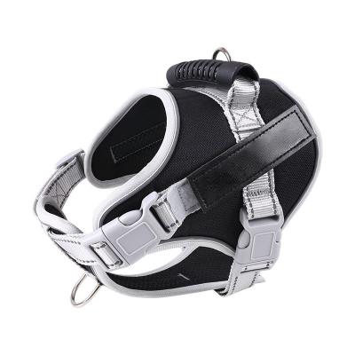 China Professional Manufacturer Reflective PU Black/Pink/Red/Purple/Blue/Grey Pet Harness for sale