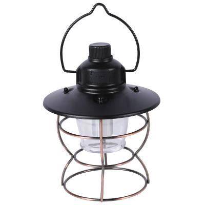 China Suitable for multiple scenarios ABS iron green / black camping lamp retro / beige 14x14x19 cm for sale