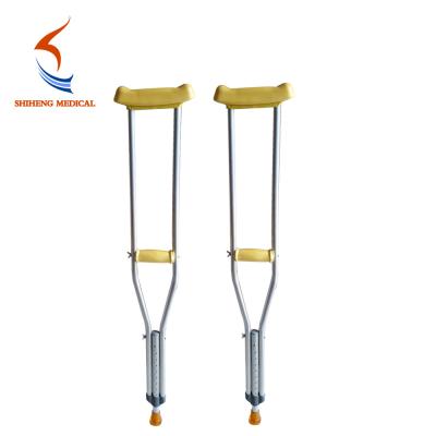 China New type good design silver adjustable aluminium crutch for sale for sale