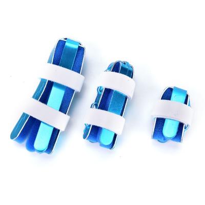 China Blue color hand brace splint S M L size aluminum finger sport for medical for sale