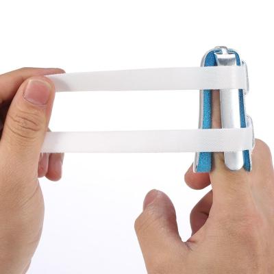 China Chinese manufacturer metal finger splint S M L size hand brace blue color for sale