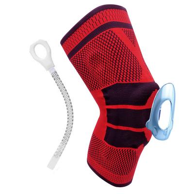 China nylon silicon knee sleeve Compression Knee Brace Knee Support For Running Basketball for sale