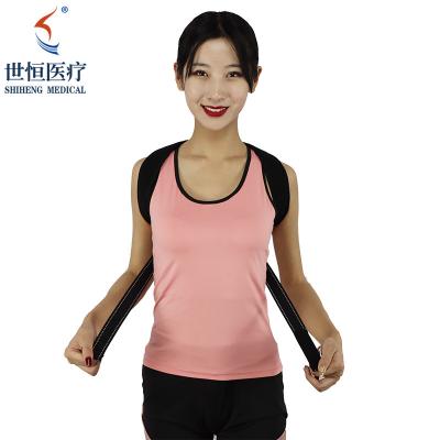 China Wholesale Custom Logo Neoprene Adjustable Shoulder Support Body Humpback Brace Back Posture Corrector For Men And Women for sale