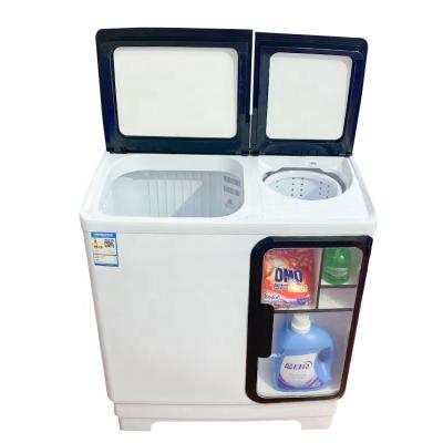 China Double Tub 12kg Commercial Washing Machine Two Drawers For Laundry Detergent for sale