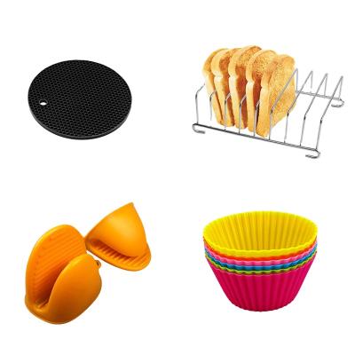 China Electric Cake Oven Accessories Stainless Steel Household Air Fryer Shelf for sale