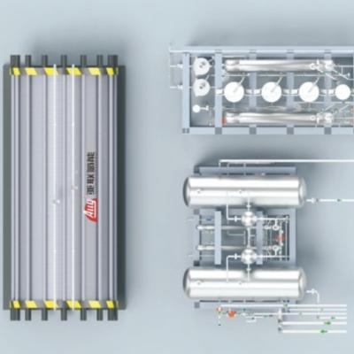 China 1000NM3/H Hydrogengenerator Elektrolyse Tot 99,999% uitgangszuiverheid Te koop