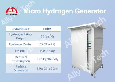 中国 50 Nm3/Hの評価の出力を改良するメタノールによる密集したマイクロ水素の発電機 販売のため