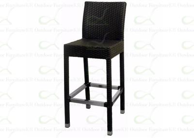 China Commercial Patio Bar Stools Resin Wicker Outdoor Bar Chairs for Restaurant for sale