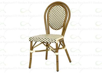 China Resin Wicker Chairs French Style Outdoor Bamboo Painted Rattan Chairs for sale