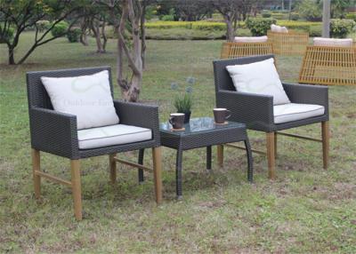 China Small Balcony Furniture Outdoor Patio Furniture Aluminum Construction with Rattan for sale