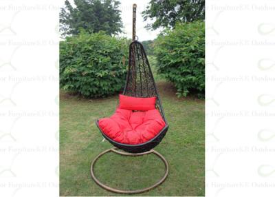 China Outdoor Hanging Chairs Wicker Rattan Steel Hammock Chair w/z Cushion for sale