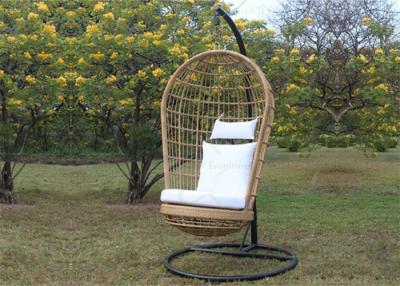 China Outdoor Hanging Chairs Indoor Outdoor Rattan Hanging Chair Wicker Swing for sale