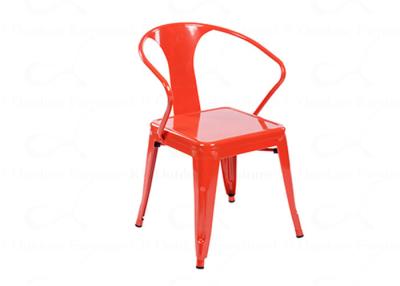 China Indoor and Outdoor Quality Tolix Style Chair with Armrest for Restaurant for sale