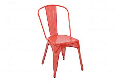 China Indoor Outdoor Mesh Chair Metal Chair Side Chair High Back Tolix Style for sale