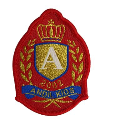 China Handmade Custom Fabric Embroidered Patch Badges Sew On Embroidery Patches Apparel Woven Patch for sale