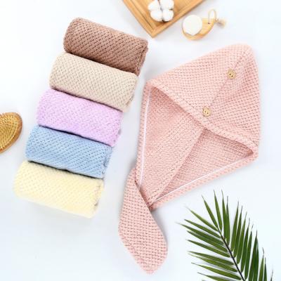 China Factory direct QUICK DRY Microfiber Terry For Drying Hair Dryer Towel for sale