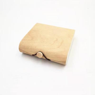 China OEM Birch Veneer Packaging Box Envelope Gift Box Light Wood Box For Health Care Products for sale