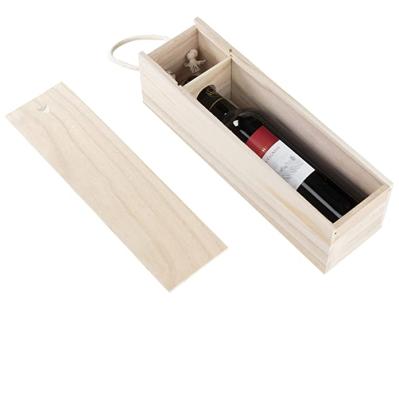 China OEM Cheap Wooden Wine Gift Box Simple Wooden Wine Bottle Box Gift Boxes For Wine Bottles for sale