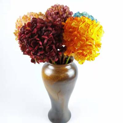 China Flower wedding decorative decor Cen Yu sells high quality color silk home decoration retro fake real touch silk hydrangea for sale