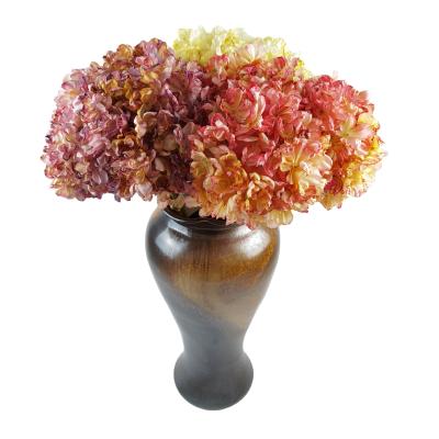 China Wholesale High-end Baked Artificial Hydrangea Silk Flower Wedding Decor Flower For Wedding Decoration Home Decoration Flowers for sale