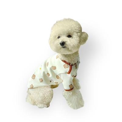 China Liveable Bear Dog Fashions 100% Cotton Lovable Little Dog Clothes Summer Novelty T-Shirt for sale