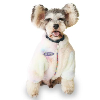 China Designer Brand Winter Luxury Dog Coats Sustainable Chic Popular Pet Clothes Coral Fleece Plush Soft Warm for sale