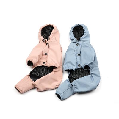 China Sustainable Fashionable Dog Raincoat Outdoor Waterproof Dog Hoodies Coats Pet Clothes Jacket for sale