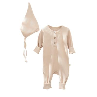 China Cozy Baby Clothes 2021 Natural Fabric Online Neutral Plain Gender Fashion Solid Baby Clothes for sale